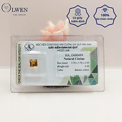 Viên đá thạch anh vàng ( citrine ) thiên nhiên  HA_G000499