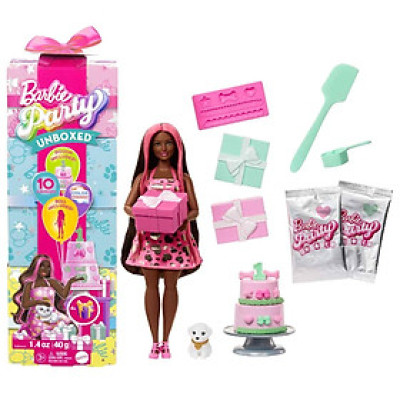 Đồ Chơi Búp Bê Barbie Và Bữa Tiệc Sinh Nhật Vui Vẻ - Hồng Dịu Dàng BARBIE JFG71/JFG68