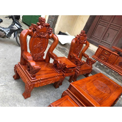 Bộ Bàn Ghế Nghê Phượng Gỗ Lim
