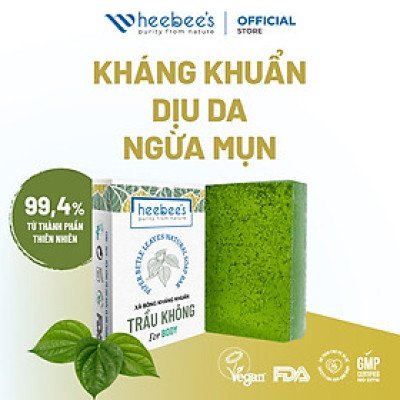 Xà Bông Tắm Thuần Chay Cao Cấp Lá Trầu Không Heebee