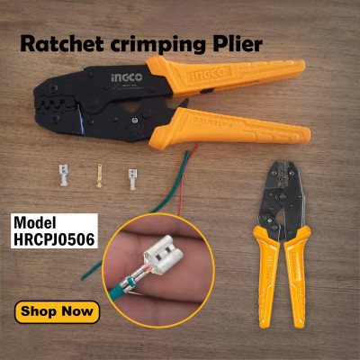 KỀM BẤM COS DÂY ĐIỆN AWG 20-10 INGCO HRCPJ0506 - HÀNG CHÍNH HÃNG