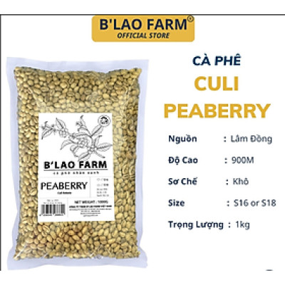 Cà phê nhân xanh CULI loại 1 B