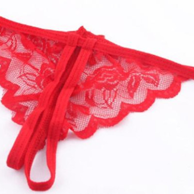 Quần lót nữ lọt khe xẻ đáy - đỏ
