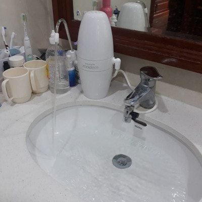 Bộ lọc đầu vòi Aquaphor MODERN Trắng - Hàng Chính Hãng