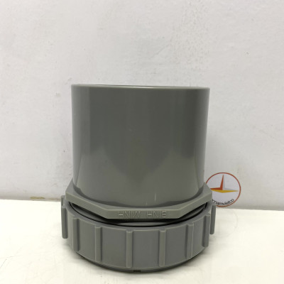 Bít xả ren ngoài 140 (Male threaded clean out) nhựa PVC Bình Minh _BXRN140