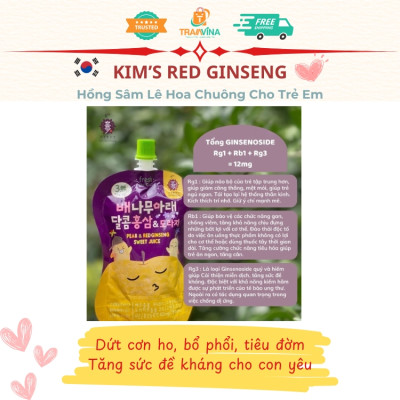 Hồng Sâm Lê Hoa Chuông Cho Trẻ Em Kim