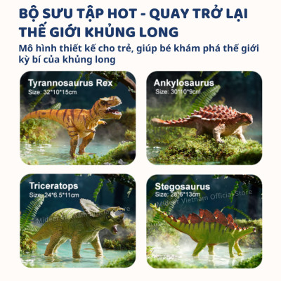 Mô hình khủng long cao su T-rex Spinosaurus Mideer Queen sized Simulated Dinosaur