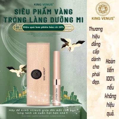 Combo siêu tiết kiệm: Serum Dưỡng Mi và Mày King Venus + Bộ mặt nạ mắt cao cấp King Venus (60 miếng)
