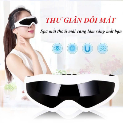 Kính Massage Mắt Cao Cấp Thư Giãn  – 9 Chế Độ Rung, Làm Dịu Mắt, Xóa Bọng Mắt & Quầng Thâm