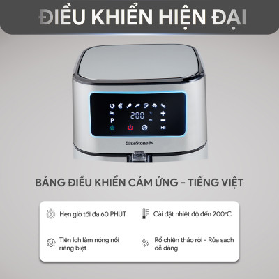 Nồi chiên không dầu Bluestone 5.5 lít AFB-5878 - Hàng chính hãng