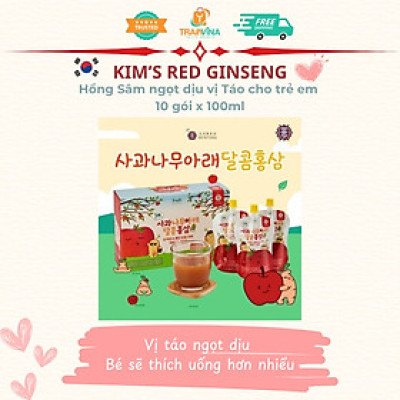 Hồng Sâm ngọt dịu vị Táo cho trẻ em Kim