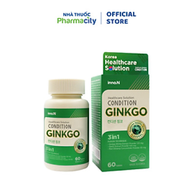 Thực phẩm bảo vệ sức khỏe bổ não Condition GinkGo (Hộp 60 viên)