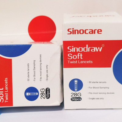 Kim Chích Máu Sinodraw Máy Đo Đường Huyết Sinocare ( 50 kim)