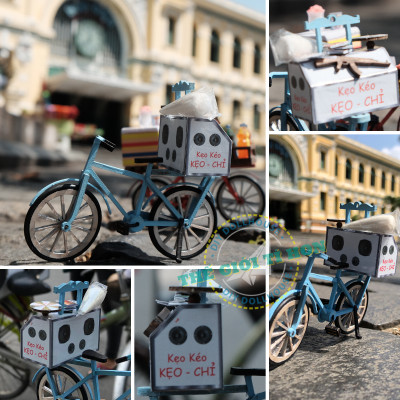 MÔ HÌNH TỰ LẮP RÁP DIY SÀI GÒN XƯA VÀ NAY - XE KẸO KÉO - HR03