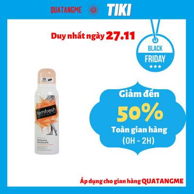 Xịt Thơm Mát Vùng Kín Femfresh Deodorant Spay 125ml 