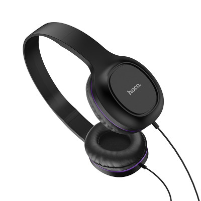 Set/ Combo/ Bộ 2 tai nghe - Hoco W24 - Tai nghe chụp tai/ Monitor Headphones và Tai nghe nhét tai/ Earphones - Jack 3.5mm, Loa ngoài 40mm, Mic đàm thoại, Dây dài 1.2m, Mút đệm chống ồn và chống đau tai - Màu ngẫu nhiên - Hàng chính hãng