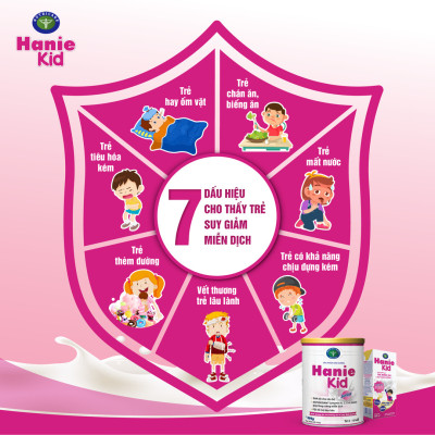 Sữa bột tốt cho bé Nutricare Hanie Kid 0+, dinh dưỡng cho trẻ biếng ăn, suy dinh dưỡng (800g)