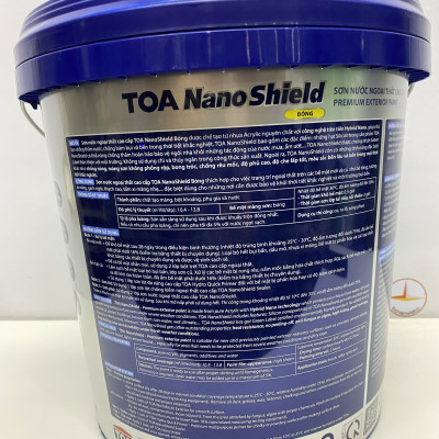 Sơn nước cao cấp Toa Nanoshield ngoại thất màu xanh 8274 _ 15L