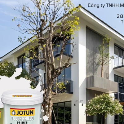 Sơn tường nhà JOTUN TOUGH SHIELD 17L che phủ tốt, bền màu (Sơn ngoại thất)
