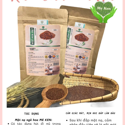 Ngũ hoa hạt thiên nhiên MẸ KEN 100G - ngũ hoa đắp mặt, mặt nạ ngũ hoa hạt, hạt đình lịch