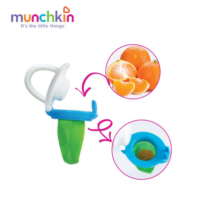 Túi ăn chống hóc có nắp (màu ngẩu nhiên)