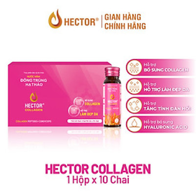 Nước Nấm Đông Trùng Hạ Thảo HECTOR Collagen bổ sung collagen, hỗ trợ làm đẹp da