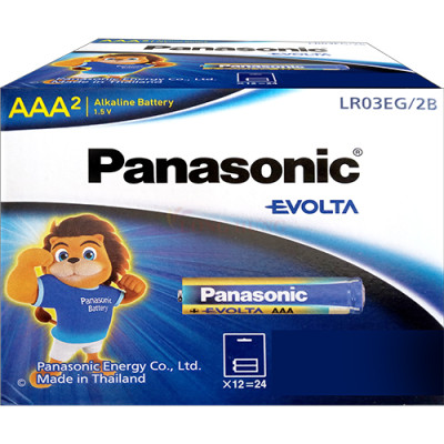 Hộp Pin kiềm Panasonic Alkaline Evolta AAA LR03EG/2B-V (24 viên) - Hàng chính hãng