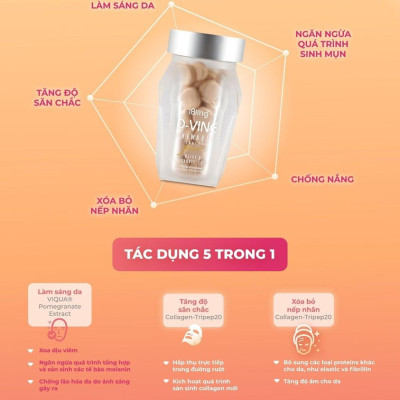 VIÊN NHAI COLLAGEN ĐẸP DA D-VINE (HỘP 60 VIÊN)