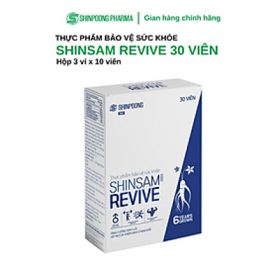 [Hộp 30 Viên] Viên uống SHINSAM REVIVE Tăng cường sinh lực và sinh lý dành cho nam giới - SHINPOONG PHARMA