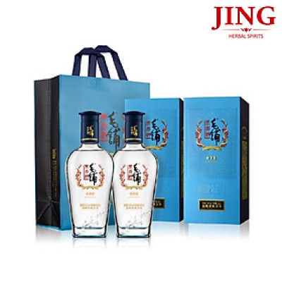 Combo 2 hộp rượu MAOPU kiều mạch đen 42% Vol 500ml tặng 1 túi đựng 