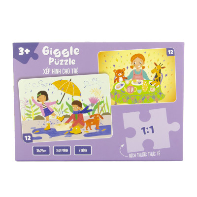 Đồ Chơi Xếp Hình Giggle Puzzle, Đồ Chơi Tư Duy Cho bé 3 - 8 Tuổi