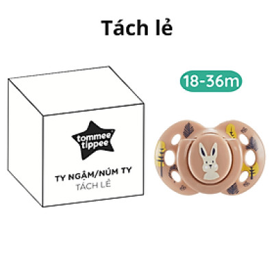 Ty Ngậm Vui Nhộn Cho Bé Tommee Tippee Fun-Friends 0-6, 6-18, 18-36 Tháng (Vỉ Đôi, Tách Lẻ)