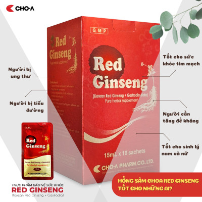 Combo 5 Gói Hồng Sâm Hàn Quốc Red Ginseng Hỗ Trợ Tăng Đề Kháng (5 Gói x 15ml)