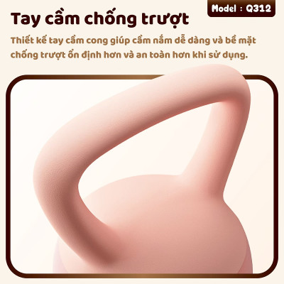 BG Tạ Bình Q312 - 5kg Cao Su Mềm, chuông Ấm, Tạ Ấm