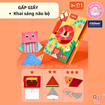 Đồ Chơi Gấp Giấy Thủ Công Origami Mideer - Cho Bé Từ 3 Tuổi Luyện Tay Khéo Léo