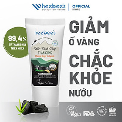 Kem Đánh Răng Thảo Dược Thuần Chay Than Gừng - Giảm ố vàng, Chắc khỏe nướu 60 Gram
