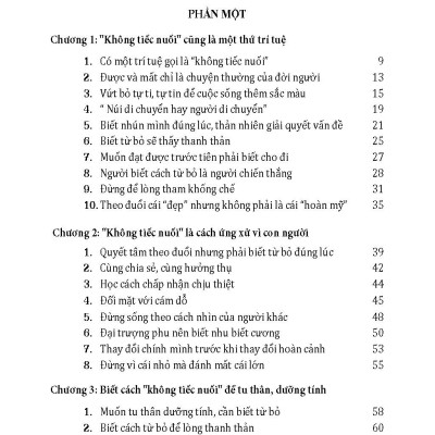 Học Cách Không Nuối Tiếc