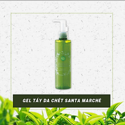 Gel Tẩy Tế Bào Da Chết Trà Xanh Nhật Bản Santa Marché Green Tea Clear Peeling, Làm Mờ Vết Sạm, Cung Cấp Vitamin C Làm Sáng Da, Colagen Tăng Độ Đàn Hồi