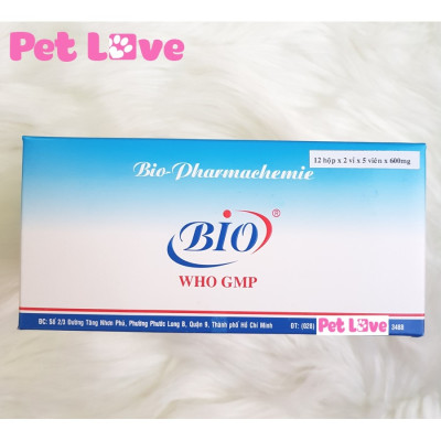 Thuốc xổ giun sán chó mèo Bio Rantel (1 hộp x 120 viên)