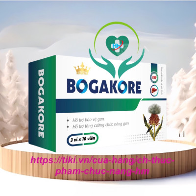 Viên uống bổ gan Bogakore  Kingphar, hộp 30v