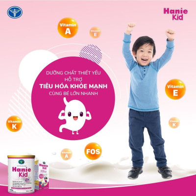 Sữa bột tốt cho bé Nutricare Hanie Kid 0+, dinh dưỡng cho trẻ biếng ăn, suy dinh dưỡng (800g)