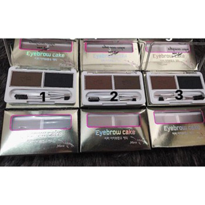 Bột kẻ mày 2 ngăn Mira No.3 tặng kèm móc khoá 