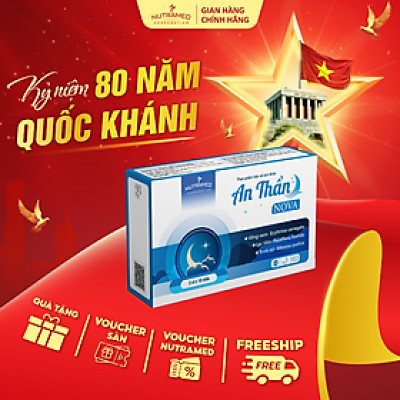 Viên uống An Thần No va hỗ trợ an thần, ngủ ngon, giảm căng thẳng (30 viên) - Nutramed