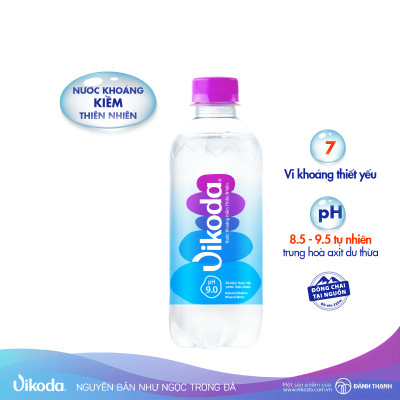 Thùng 24 chai Nước Khoáng Kiềm Thiên Nhiên Vikoda 350ml