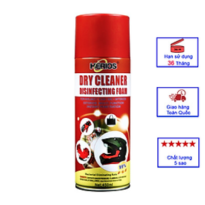 Chai Vệ Sinh Nón Bảo Hiểm Cao Cấp HERIOS LA-013 Công Nghệ Đức 450ml