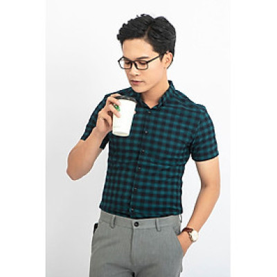 Áo sơ mi nam SM1242 Caro tay ngắn