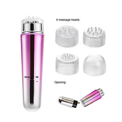 Máy Massage Mặt 4in1 Làm Đẹp Hấp Thụ Và Làm Săn Chắc Da Giảm Nếp Nhăn Mới 2024 (Có Pin Sẵn)