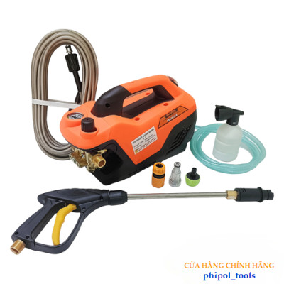 Máy rửa xe lõi đồng công suất 2300W PHIPOL TOOLS QXJ05 tặng kèm nhiều phụ kiện - Hàng Chính Hãng