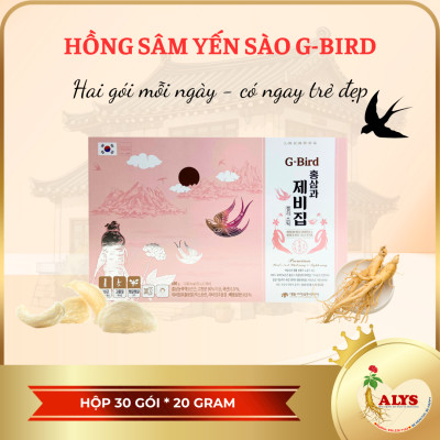 HỒNG SÂM YẾN SÀO G-BIRD HÀN QUỐC DKG ( Hộp 20g x 30 stick Dạng Thạch)