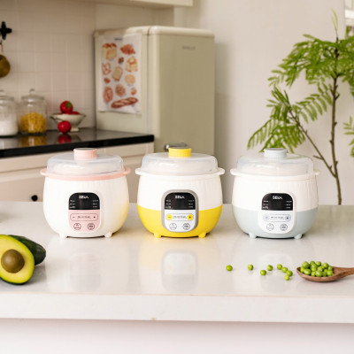 Nồi nấu cháo SEKA SK6182 dung tích 0,8L cho bé ăn dặm - Ninh hầm hấp cách thuỷ chưng yến hàng chính hãng